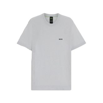 HUGO BOSS Heren, Tops, Grijs, Maat: L Katoen