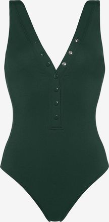 Eres Badeanzug mit gekn&ouml;pftem V-Ausschnitt Ic&ocirc;ne