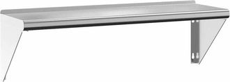 vidaXL Wall Shelf 100x30x31 cm Silver Stainless Steel vidaXL