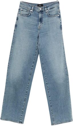7 For All Mankind Stovepipe Straight Oceanstone