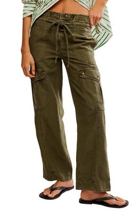 Free People Park Ave Cotton Cargo Pants in Adventurer at Nordstrom, Size X-Large