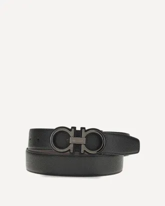 Ferragamo Cintura reversibile e regolabile Gancini Man 115