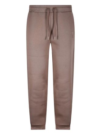 Ami embossed-logo track pants - unisex - Cotton/Cotton/Polyester - S - Neutrals