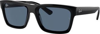Ray-Ban Warren Bio Based Dark Blue Rectangular Unisex Sunglasses RB4396 667780 57