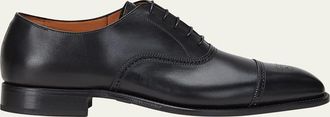 Ralph Lauren Purple Label Mens Denver Cap-Toe Leather Oxfords