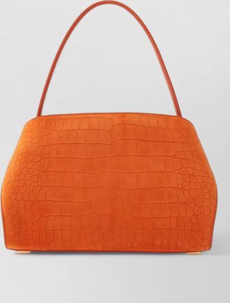 Ferragamo hug small leather tote bag structured