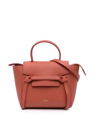 Celine 2020 Pico bewerkte kalfsleren tas - Oranje