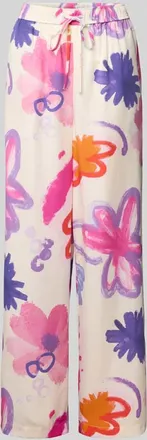 Oh April Loose Fit Stoffhose mit elastischem Bund Modell Antonia in Offwhite, Größe XL