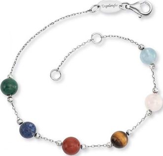 Engelsrufer Womens ERB-LILGEM-6ST Ladies Powerful Stone Bracelet - Multicolour - One Size