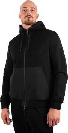 Duno Zwarte jas met BARDI/LICO-stijl - Heren - Vesten met rits - Zwart - 2XL - Polyester - Hoodies & sweatvesten