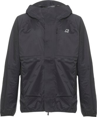 K-Way Black Roche Hooded Waterproof Jacket