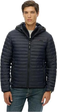 Superdry Fuji Lite Puffer Vest - Heren - Winterjassen - Blauw - S - Jassen
