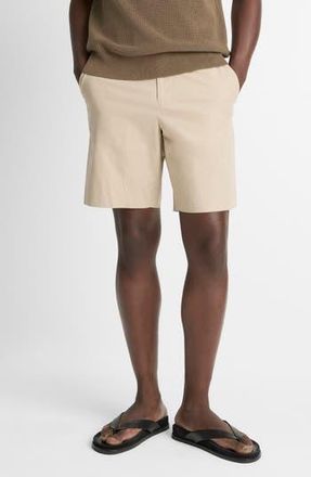 Vince Flat Front Stretch Cotton Chino Shorts in Cahuenga Khaki at Nordstrom Rack, Size 34