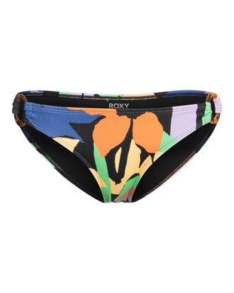 Roxy Bikini-Hose ROXY Color Jam, Damen, Gr. M, US-Gr&ouml;ssen, schwarz (anthrazit flower jammin), Obermaterial: 93% Nylon, 7% Elasthan;, Badehosen Bikini-Hose