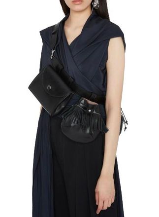 J.W.Anderson Black Leather Multi Pocket Cross Body Bag