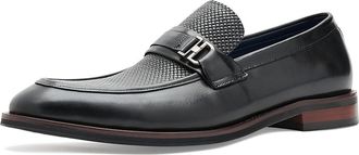 Steve Madden Amboy Mens Shoes Black Leather : 11.5 D - Medium