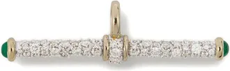 Lucy Delius Jewellery 14K yellow gold T-bar diamond pendant charm