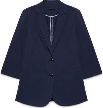 Fiorella Rubino Blazers - Dames - Blazers - Blauw - 4XL - Katoen - Jassen