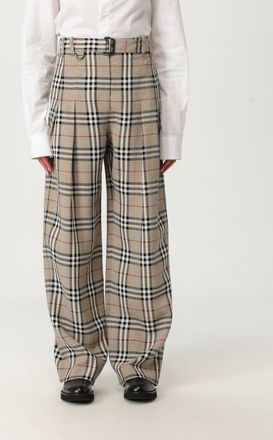 Burberry Pantalone Burberry in misto seta con Vintage Check