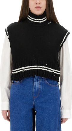 Marni Black Knitted Turtle Neck Sweater