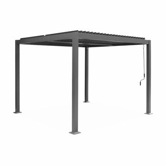 Sweeek P&eacute;rgola bioclim&aacute;tica, aluminio y acero 3x3m