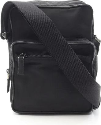 Prada Pre-owned Cross Body Bags, female, Black, Size: ONE SIZE Pre-owned Leather prada-bags