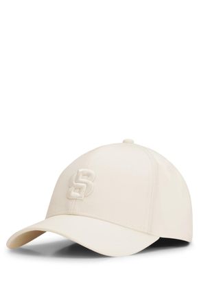 HUGO BOSS Baseball Cap BOSS Zed-B-Icon, Damen, weiss (131 wei&szlig;), Twill, Baumwolle, unifarben, Caps Baseball Cap, mit Double-B-Monogramm, Unisex