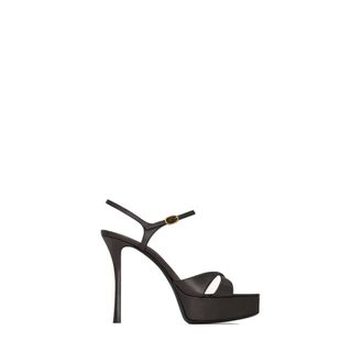 Saint Laurent High Heel Sandals, female, Brown, Size: 10 1/2 US Debbie 85 Platform Sandals