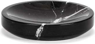 Andrea House Seifenschale Black Marble aus Marmor ø 12/ H 2.5 cm