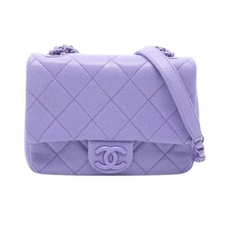 Chanel Pre-owned Mini Shoulder Bag - Dames - Pre-owned - Paars - Maat: ONE Size Leer