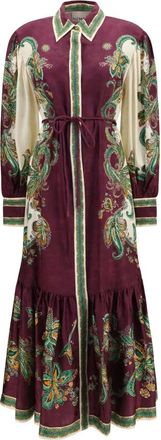 Alemais Ruthie Shirt Dress - Dames - Jurken - Veelkleurig - Maat: 2XS Zijde