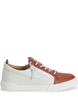 Giuseppe Zanotti The Shark 2.0 sneakers - men - Fabric/Leather/Rubber - 45 - Brown