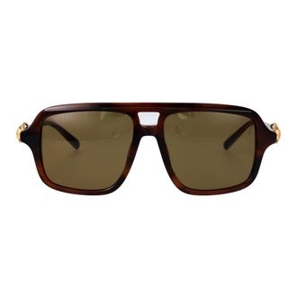 Gucci Piloten zonnebril - Dames - Accessoires - Bruin - Maat: 55 MM