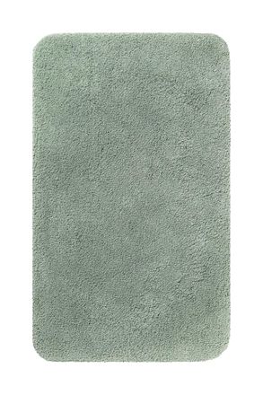 Homie Living Alfombra de ba&ntilde;o lisa de poli&eacute;ster verde salvia 60x100
