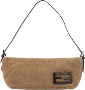 Fendi Pre-owned Baguette Schoudertas - Dames - Vintage Schoudertas - Beige - ONE Size - Vintage