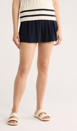 Bobeau Pleat Front Skort in Navy at Nordstrom Rack, Size X-Small