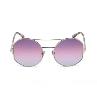Tom Ford FT078216Y Geometric Full Rim Sunglasses - Silver
