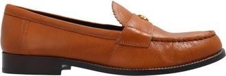 Tory Burch Klassieke Loafer - Dames - Loafers - Bruin - 40 EU - Leer - Schoenen