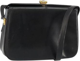 Gucci Pre-owned Cross Body Bag - Dames - Vintage Schoudertas - Zwart - ONE Size - Leer - Vintage