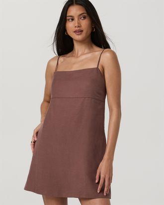 Vuori Clothing Trestles Twill Dress | Sable | XS, Size Extra Small
