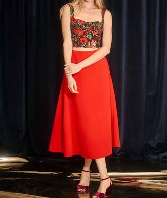 Hunter Bell Adele Skirt In Red