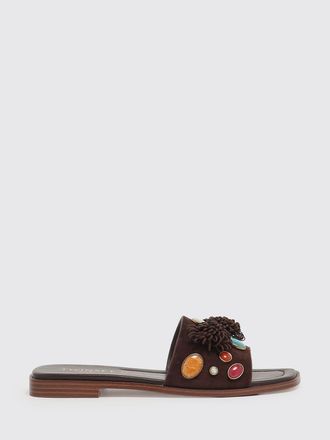 Twinset Suede Mules with Stones