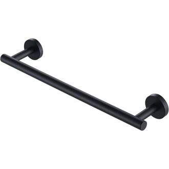 OEM Toallero De Pared Para Ba&ntilde;o, Soporte Adhesivo Para Toallas, 40 Cm, Acero Inoxidable Sus304, Negro Mate - Crezuo