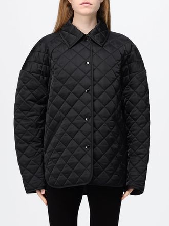 Toteme Giacca camicia oversize in nylon trapuntato con spalle scese