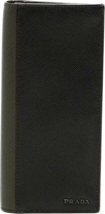 Prada Pre-owned Prada Bicolor Saffiano Bifold Long Wallet Unisex WW5KOSOO6QO37HEO