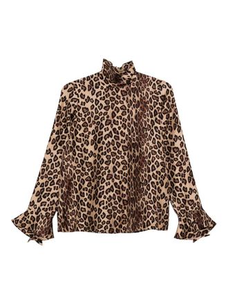 Alberto Biani Gedrukte Zijden Blouse