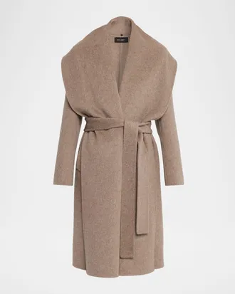 Kobi Halperin Yael Shawl-Collar Wrap Coat