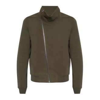 Rick Owens Zip-throughs, male, Green, Size: M Bauhaus sweatshirt
