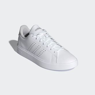 adidas Sneaker ADIDAS SPORTSWEAR ADVANTAGE 2.0, Damen, Gr. 38,5, weiss (cloud wei&szlig;, grau two, silber metallic), Synthetik, Schuhe Sneaker, Design auf den Spu