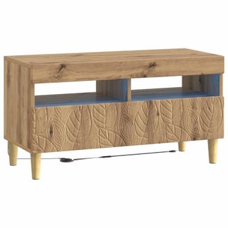 vidaXL Mueble De Tv Led Roble Artisan Madera De Ingenier&iacute;a Vidaxl